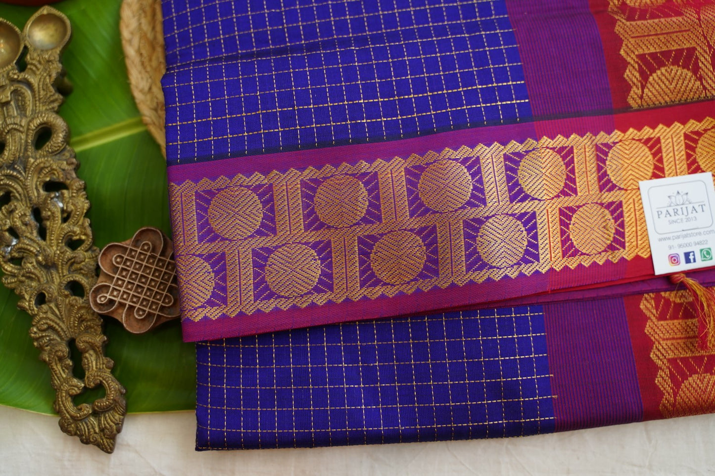 Kanchi Semi Silk Cotton Saree PC17591