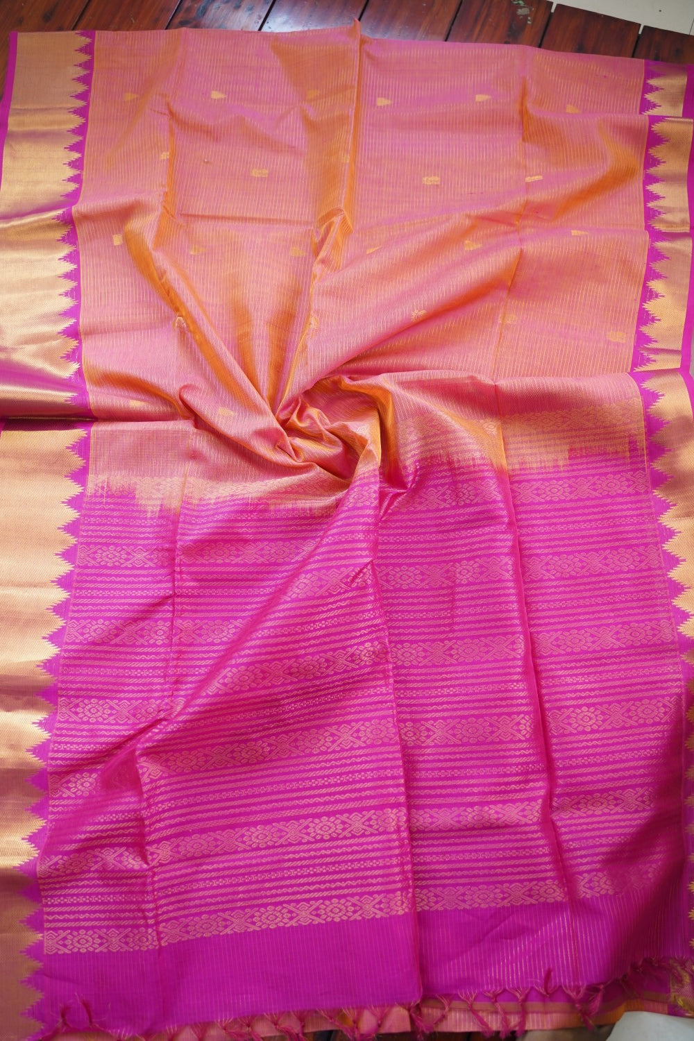 Kanchi Handloom Silk Cotton Saree PC16680