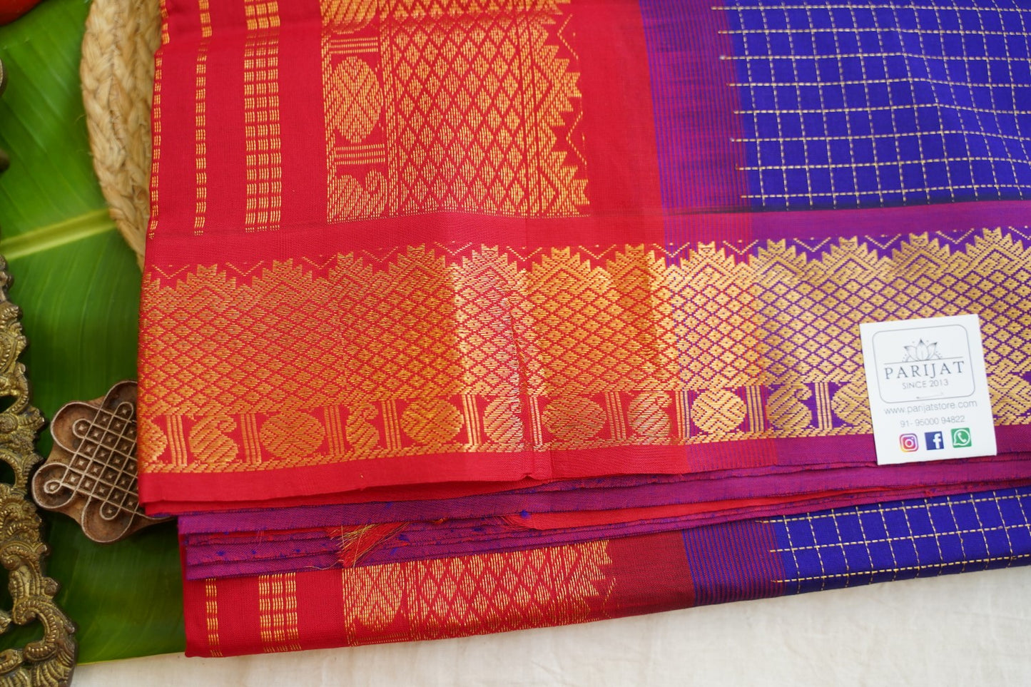 Kanchi Semi Silk Cotton Saree PC17593
