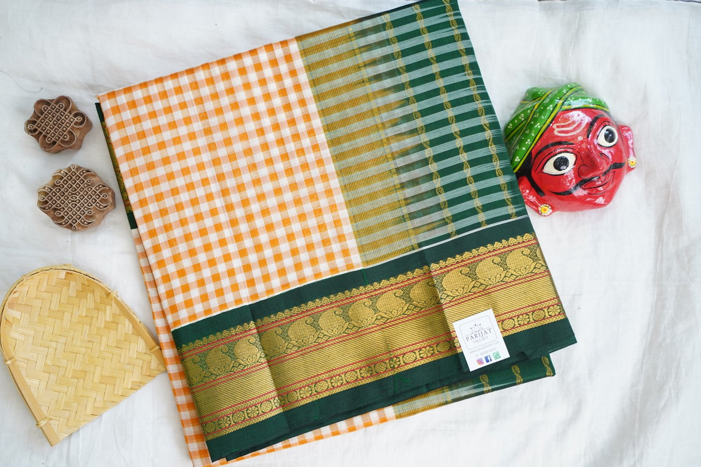 Kanchi Handloom Silk Cotton Saree PC16701