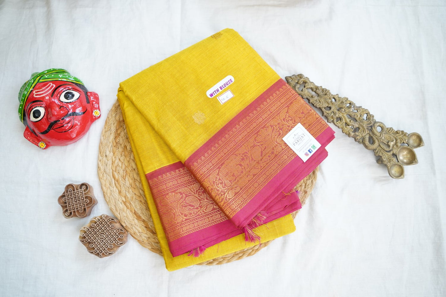 Chettinad handloom Cotton Saree Pc13934