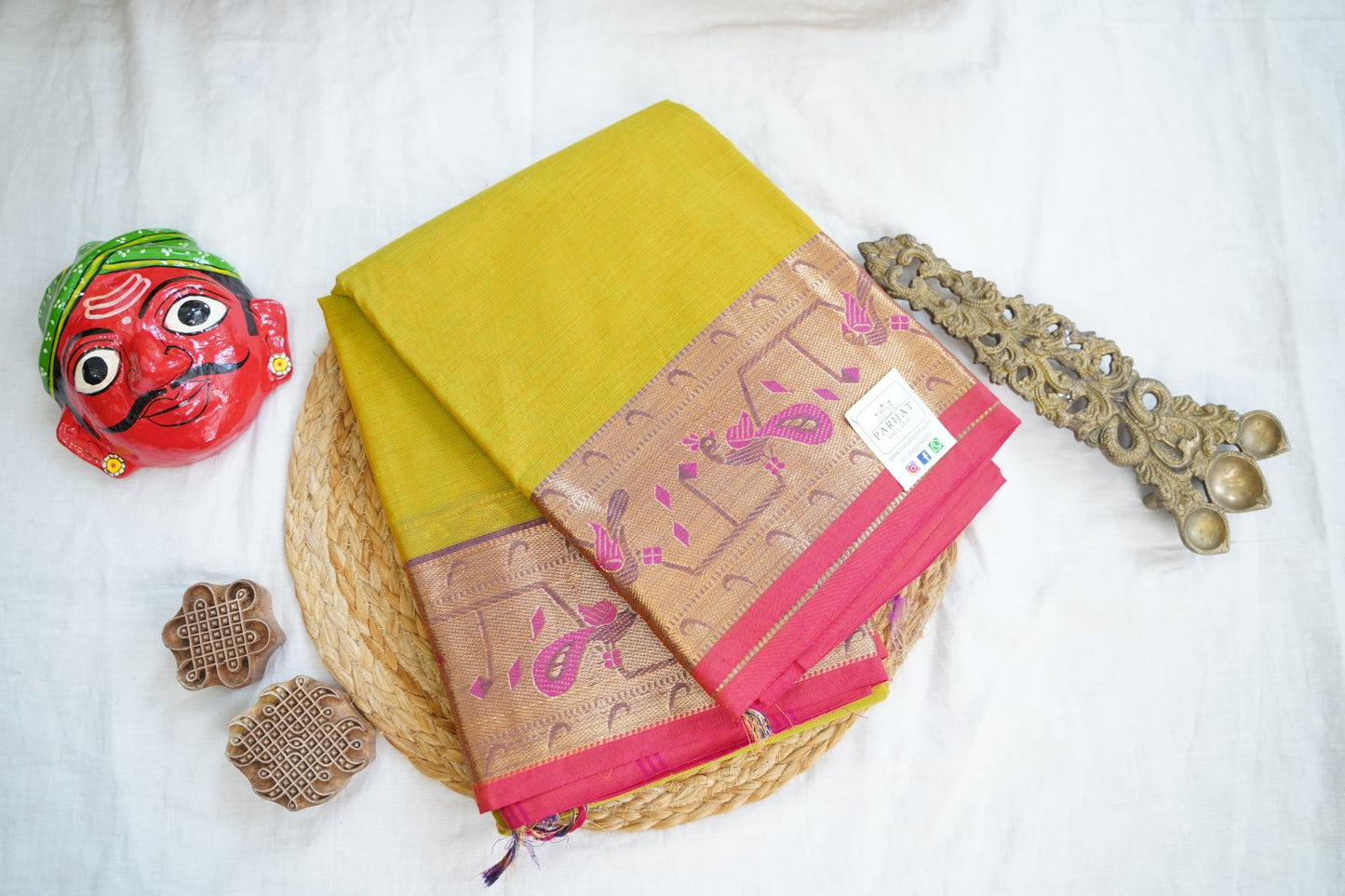 Chettinad handloom Cotton Saree PC8093