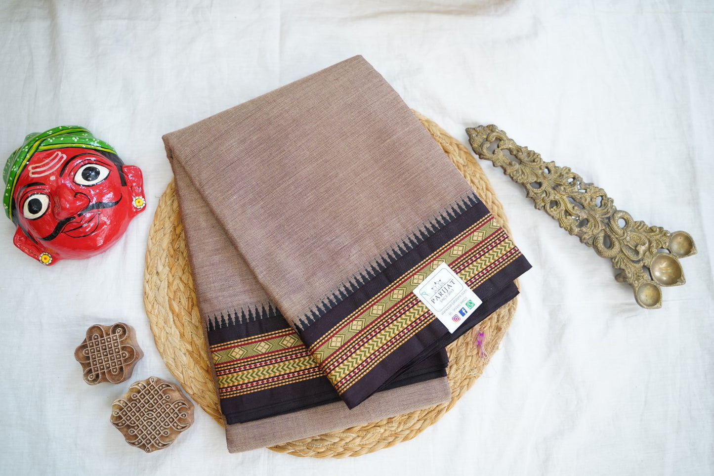 Chettinad handloom Cotton Saree PC13395
