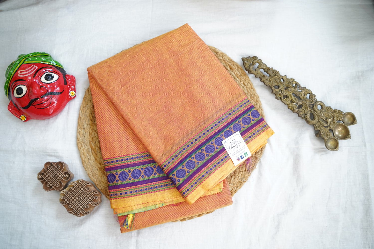 Chettinad handloom Cotton Saree Pc13375