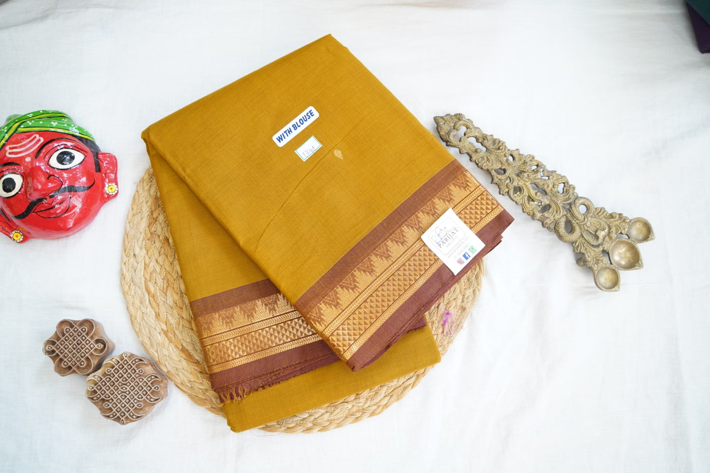 Chettinad handloom Cotton Saree Pc1563