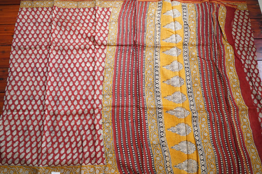 Block Printed Chanderi Saree PC15483