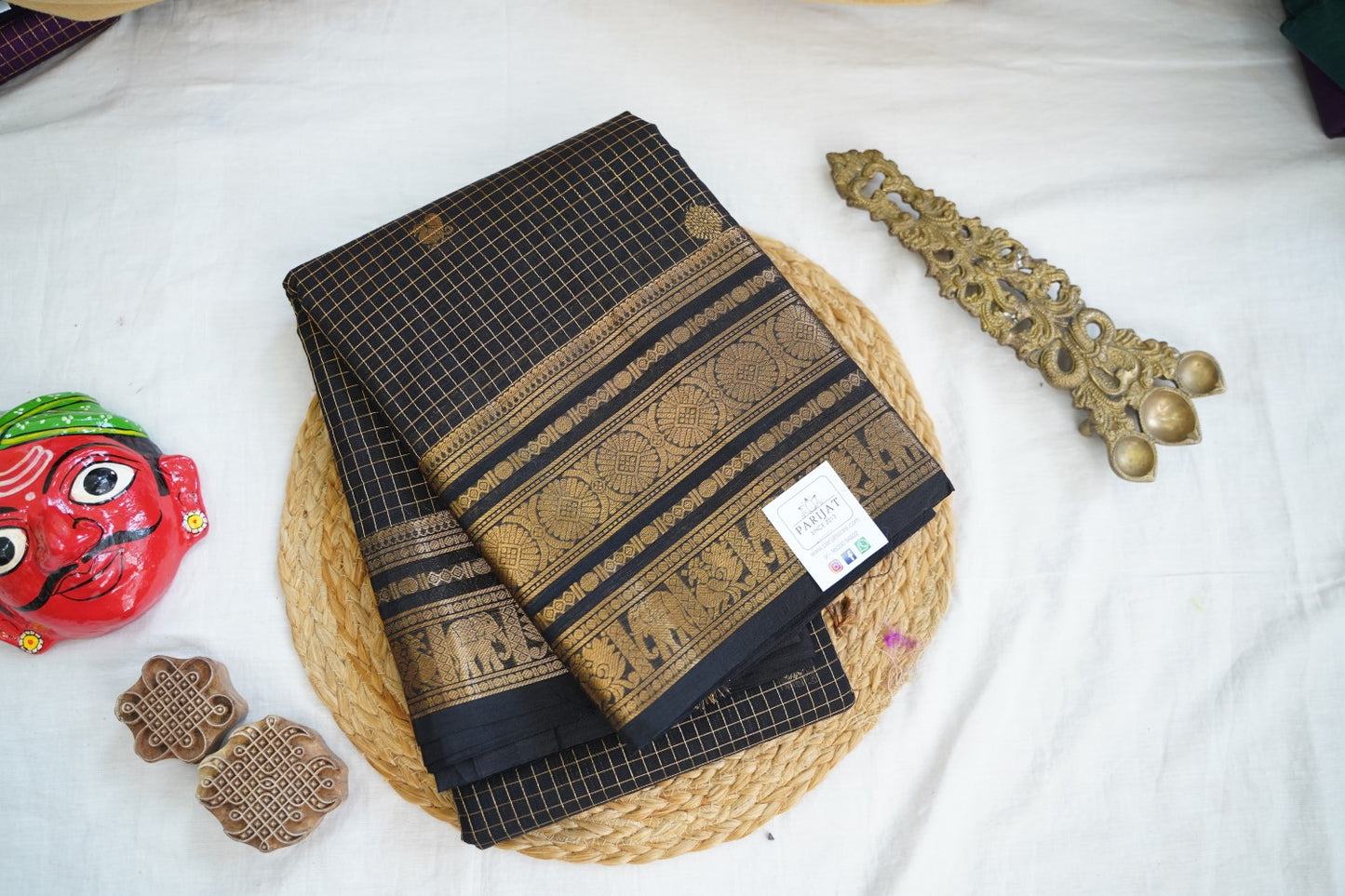 Chettinad handloom Cotton Saree PC16710