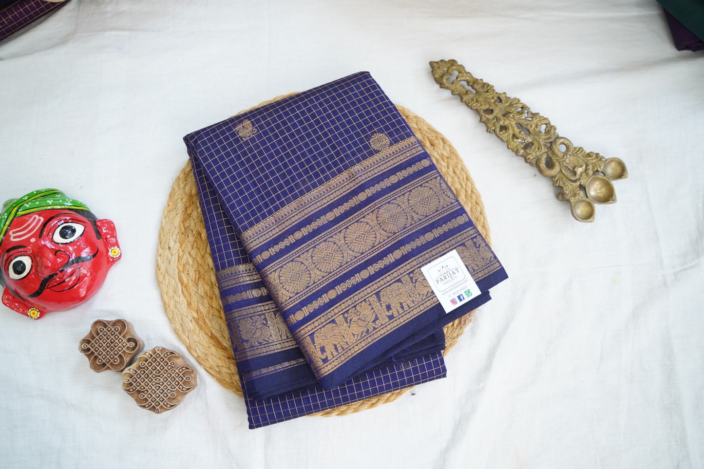 Chettinad handloom Cotton Saree PC16709