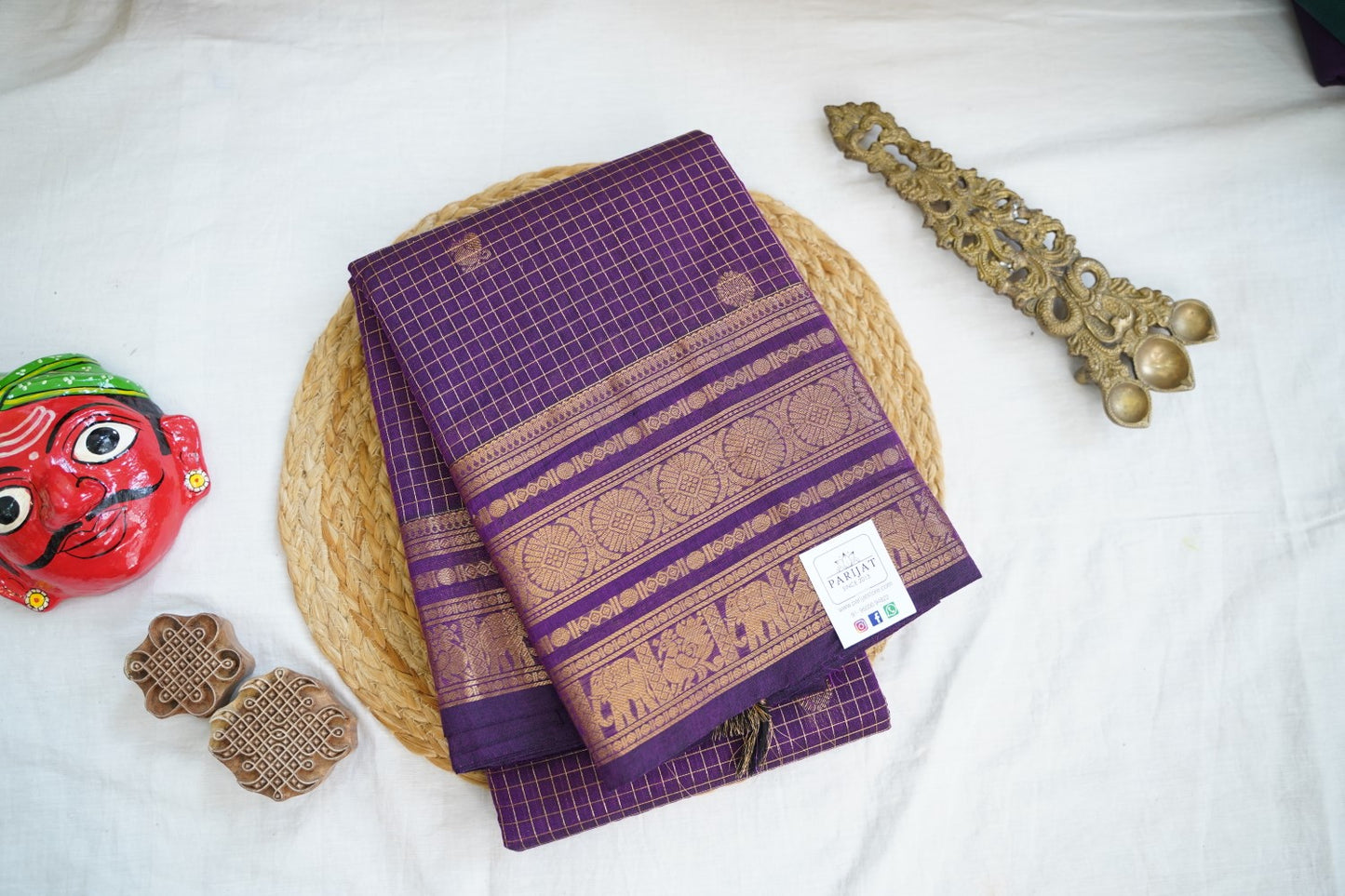 Chettinad handloom Cotton Saree PC16708