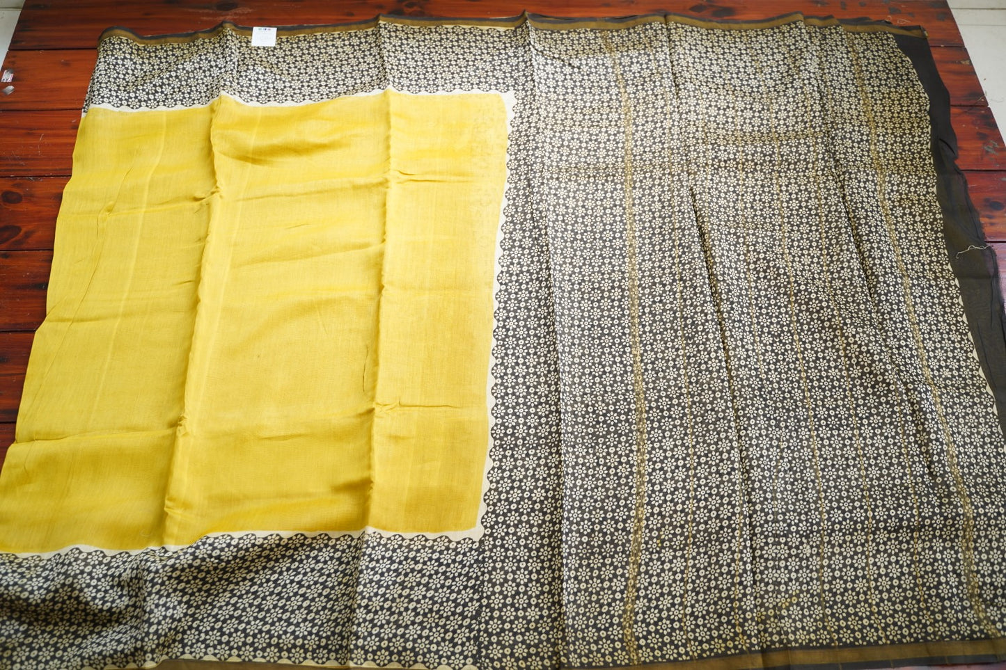 Block Printed Chanderi Saree PC15495