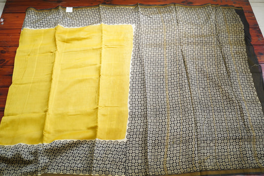 Block Printed Chanderi Saree PC15495