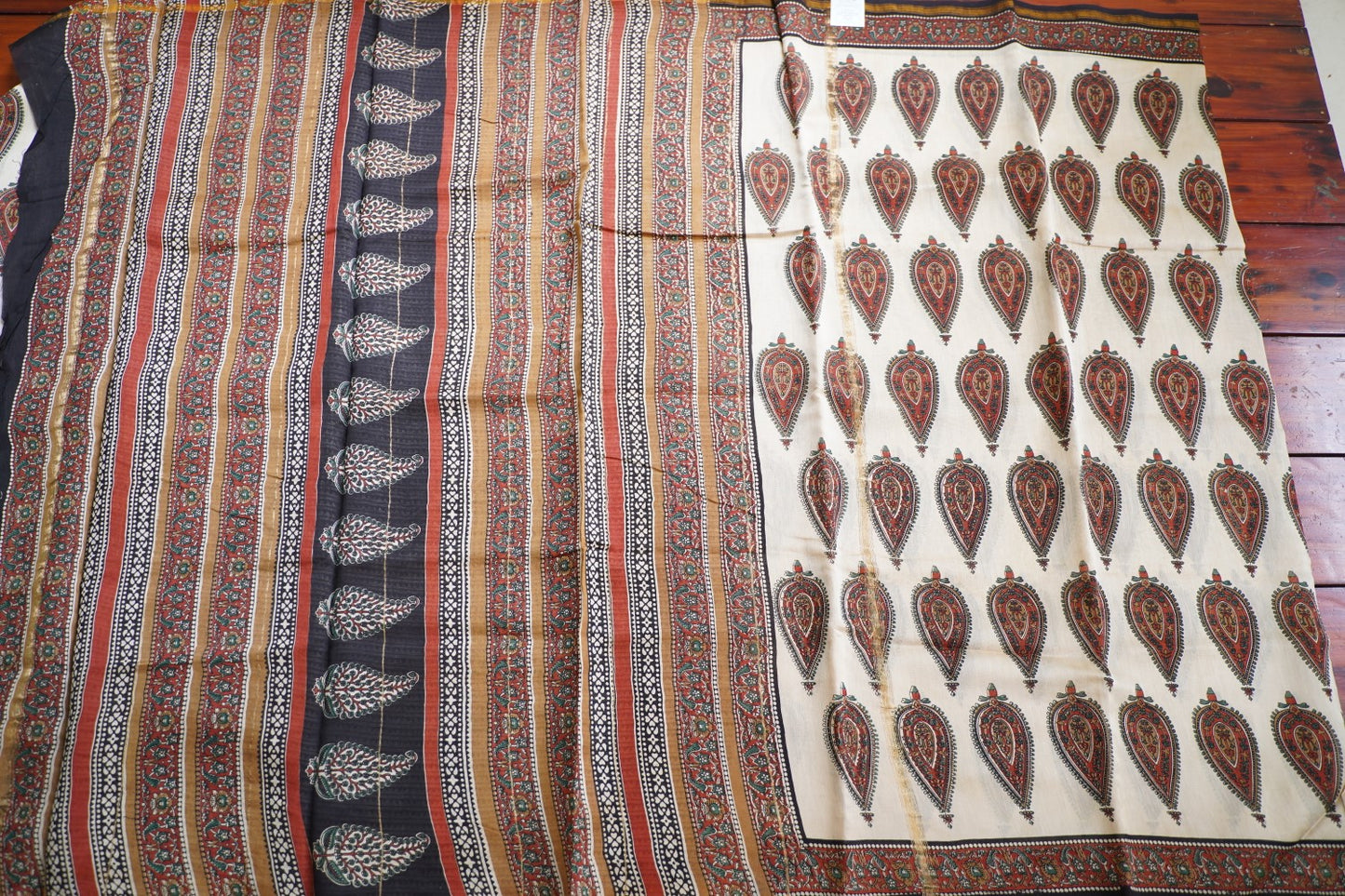 Block Printed Chanderi Saree PC15492