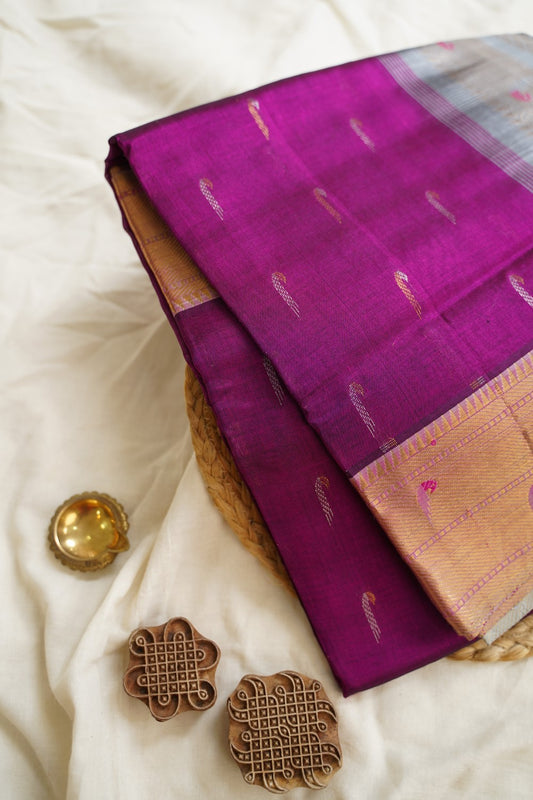 Kanchi Handloom Silk Cotton Saree PC15513