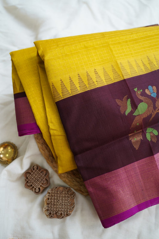 Kanchi Handloom Silk Cotton Saree PC15504