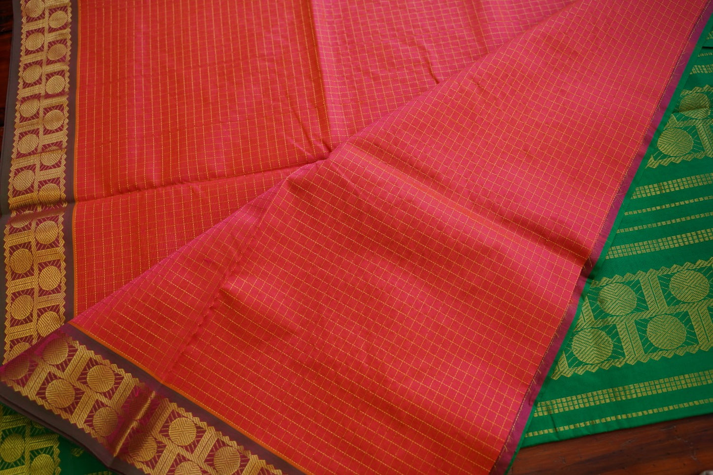 Kanchi Semi Silk Cotton Saree PC17586