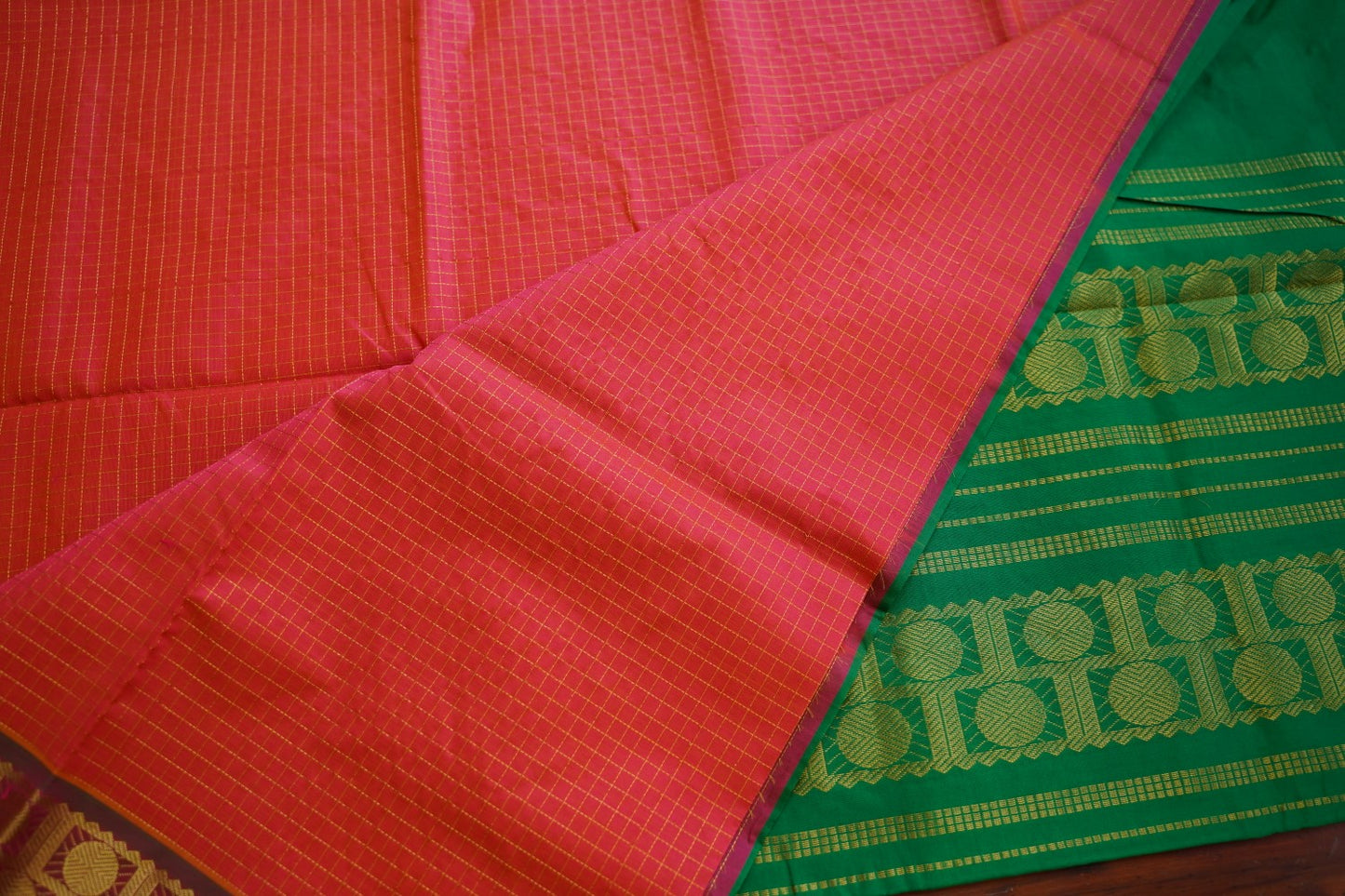 Kanchi Semi Silk Cotton Saree PC17586