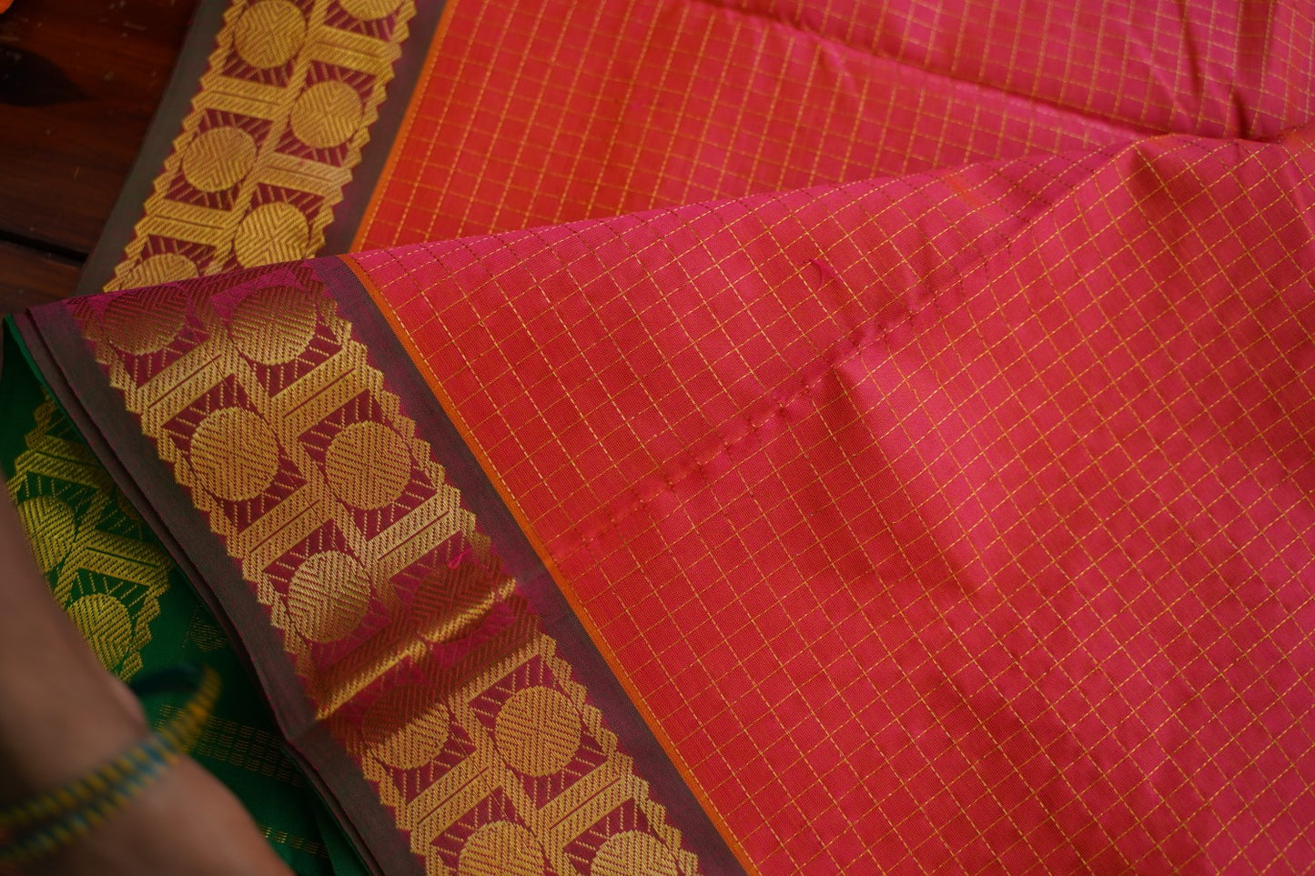 Kanchi Semi Silk Cotton Saree PC17586