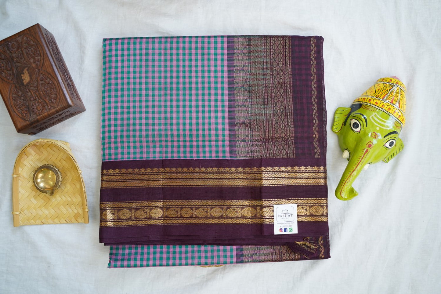Kanchi Handloom Silk Cotton Saree PC16752