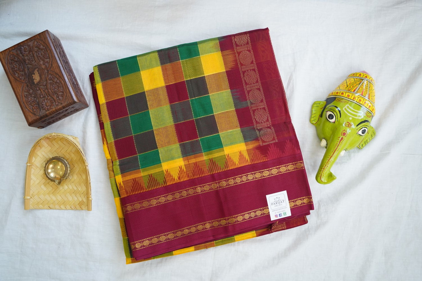 Kanchi Handloom Silk Cotton Saree PC16746