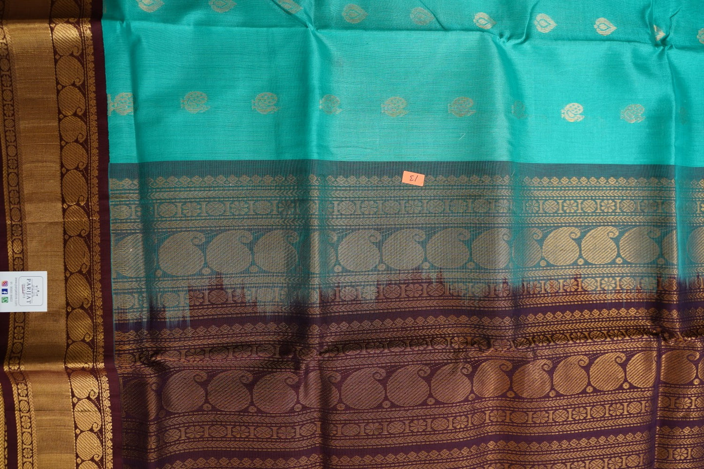 Kanchi Handloom Silk Cotton Saree PC15517