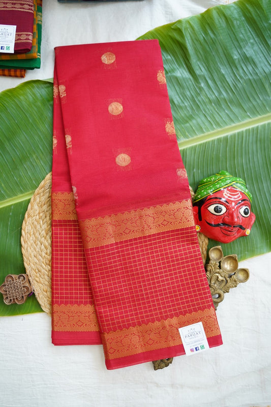 Chettinad handloom Cotton Saree PC17598