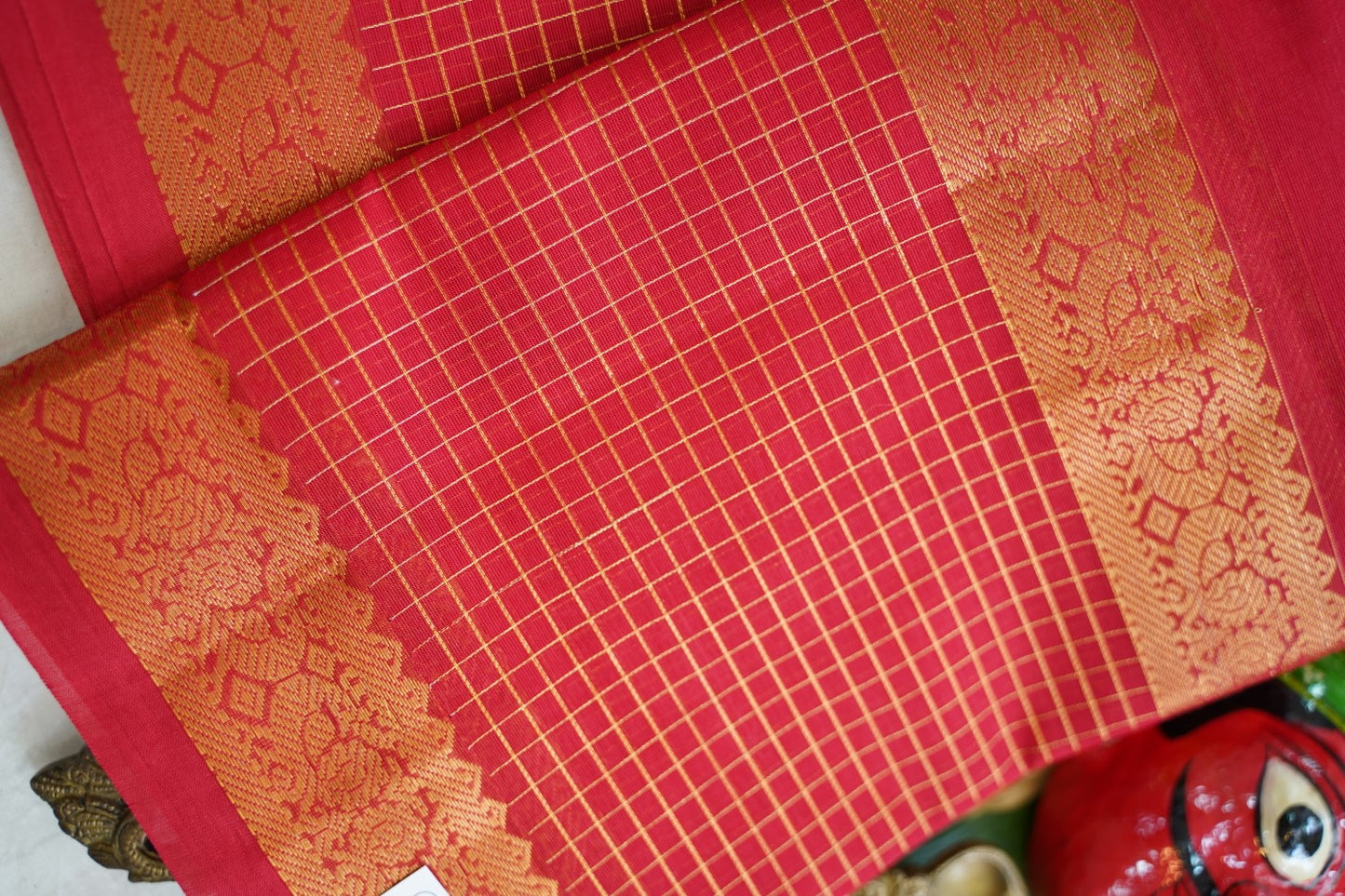 Chettinad handloom Cotton Saree PC17598