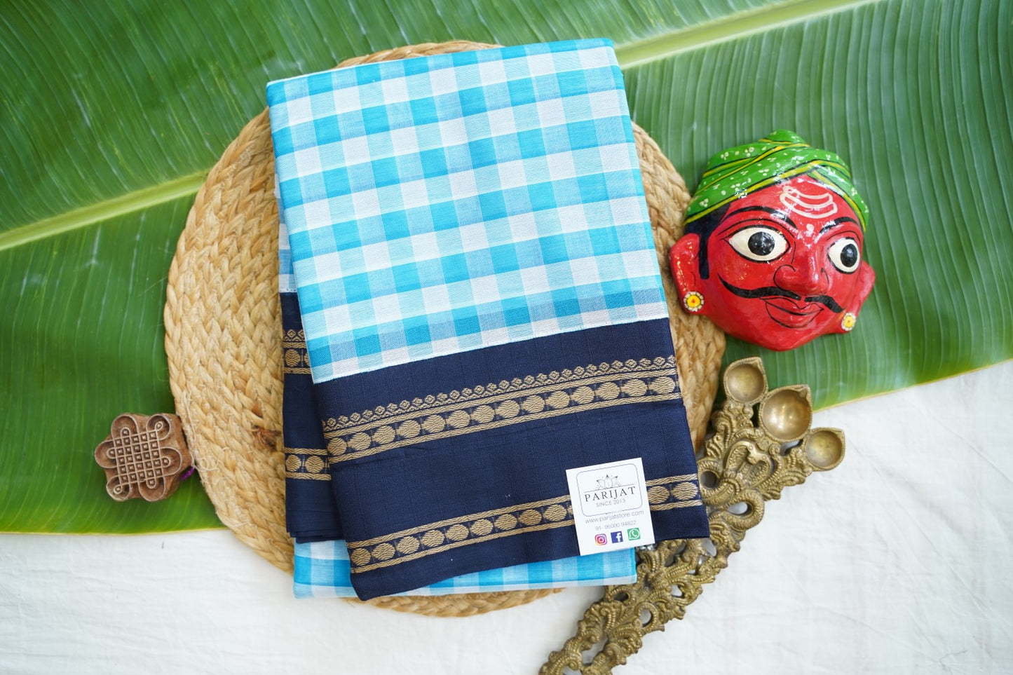 Chettinad handloom Cotton Saree PC17595
