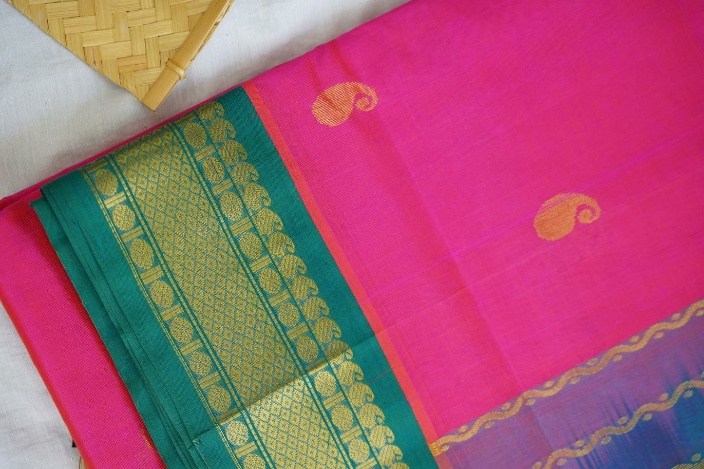 Kanchi Handloom Silk Cotton Saree PC16766
