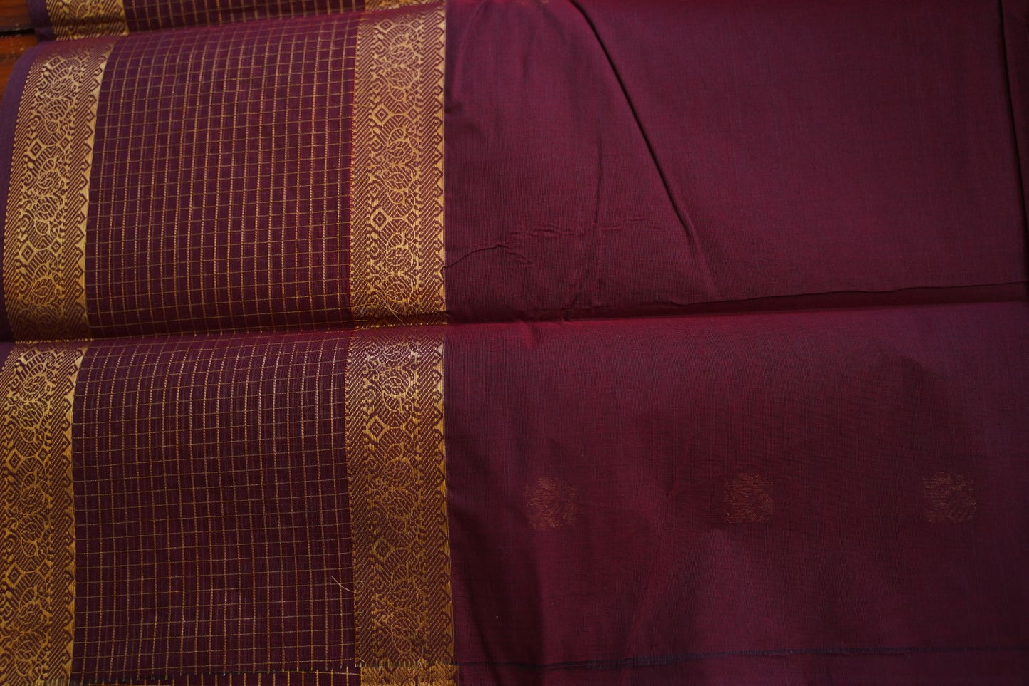 Chettinad handloom Cotton Saree PC17597[Brown]