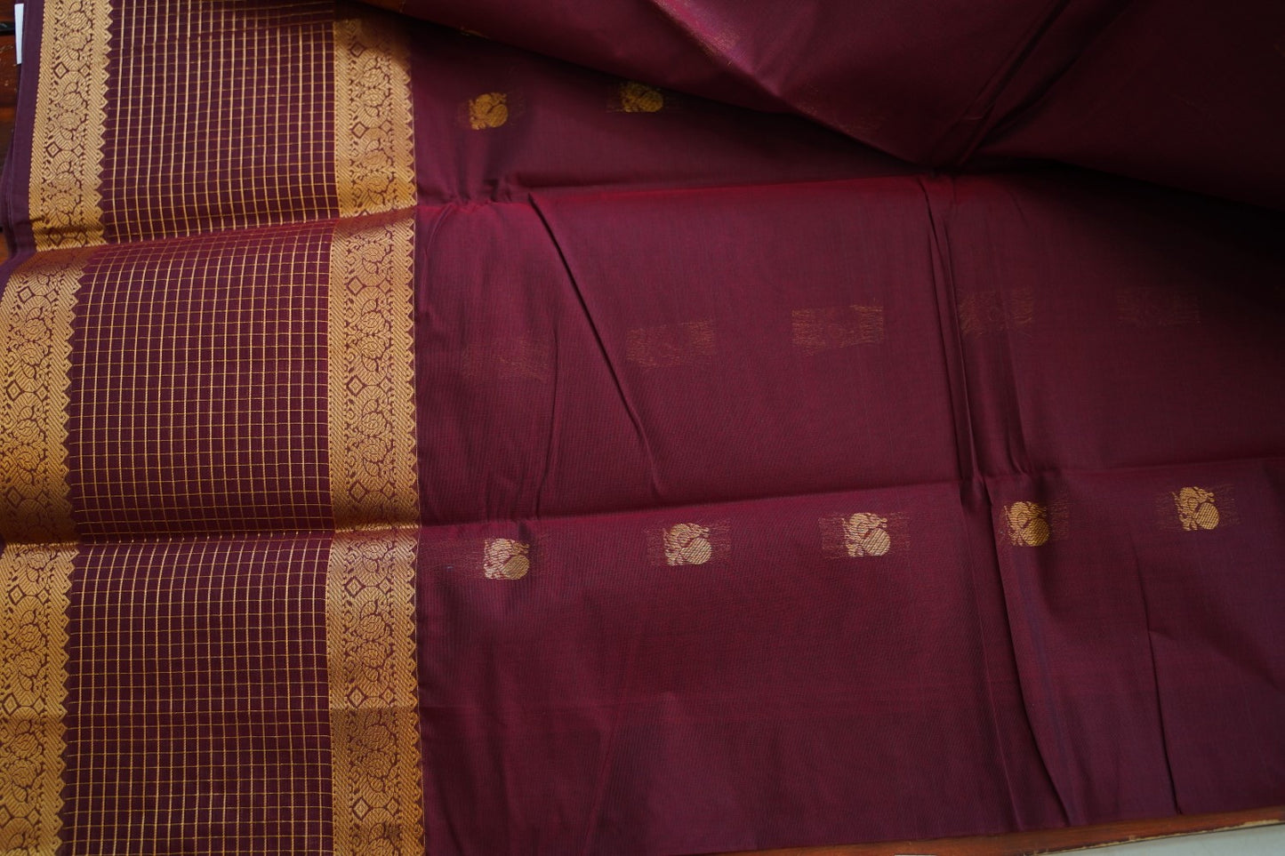 Chettinad handloom Cotton Saree PC17597[Brown]