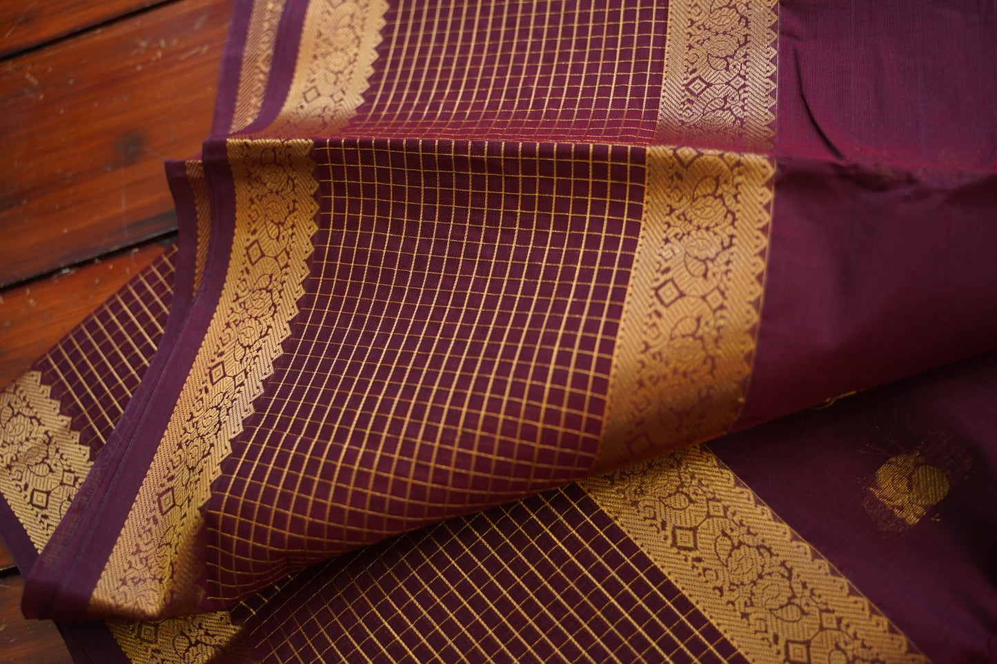 Chettinad handloom Cotton Saree PC17597[Brown]