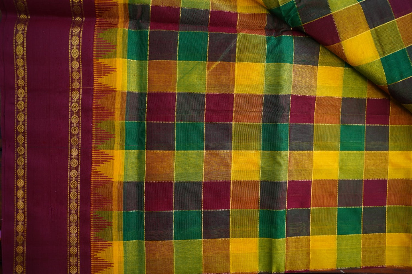 Kanchi Handloom Silk Cotton Saree PC16746