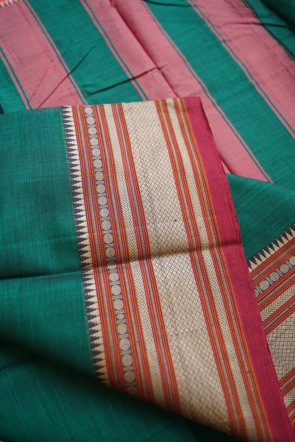 Narayanapet handloom Cotton Saree with Thread border PC13002