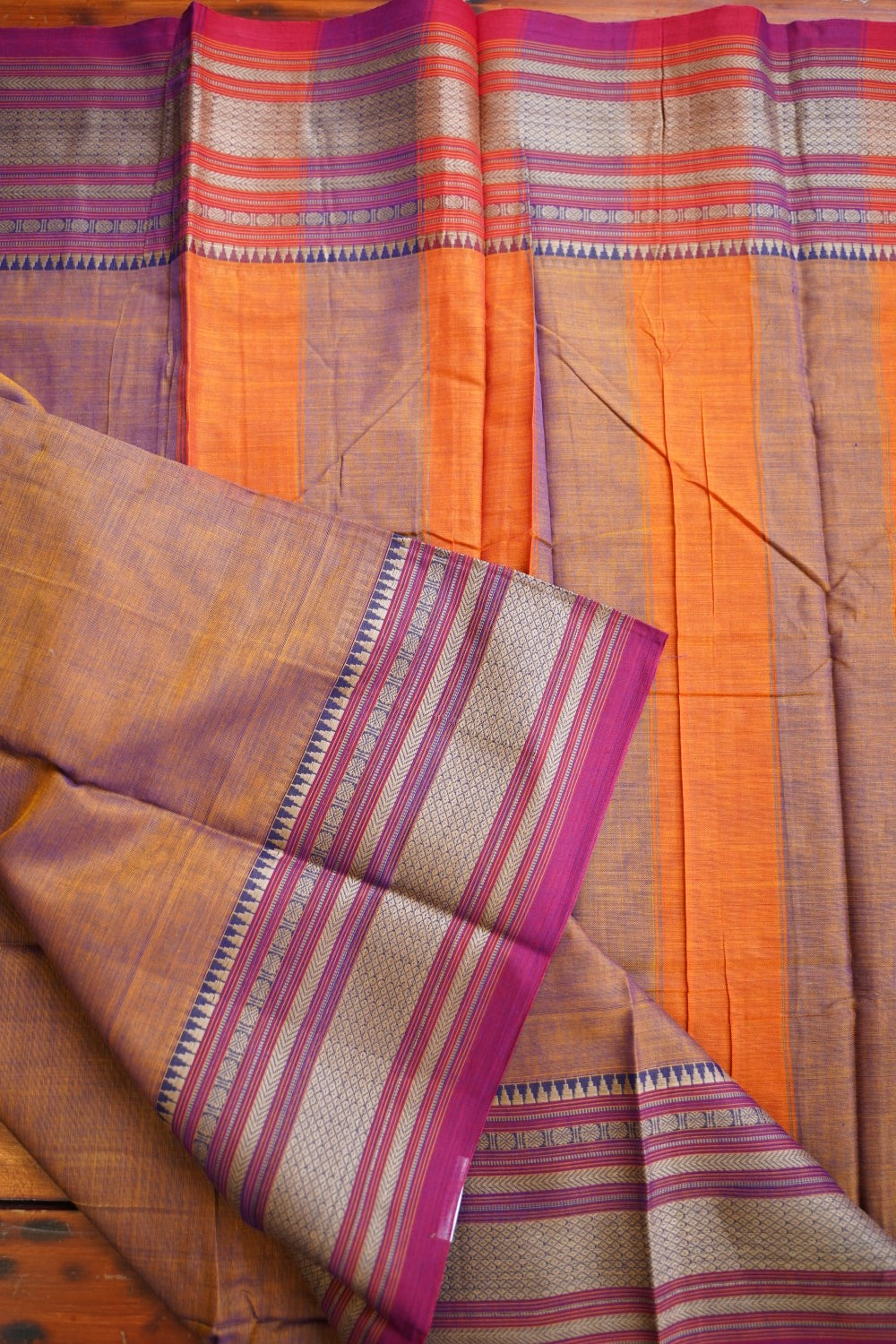 Narayanapet handloom Cotton Saree with Thread border PC13012