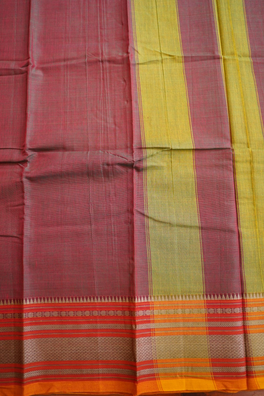 Narayanapet handloom Cotton Saree with Thread border PC12998