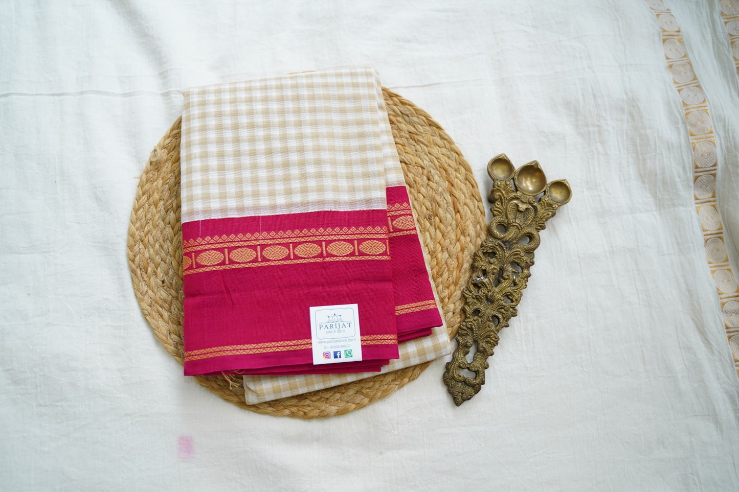 Chettinad handloom Cotton Saree PC17618