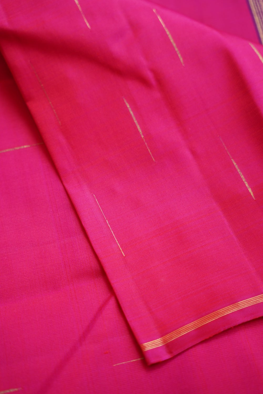 Pink mazhai thuli butta Kanchi Silk Saree PC10608
