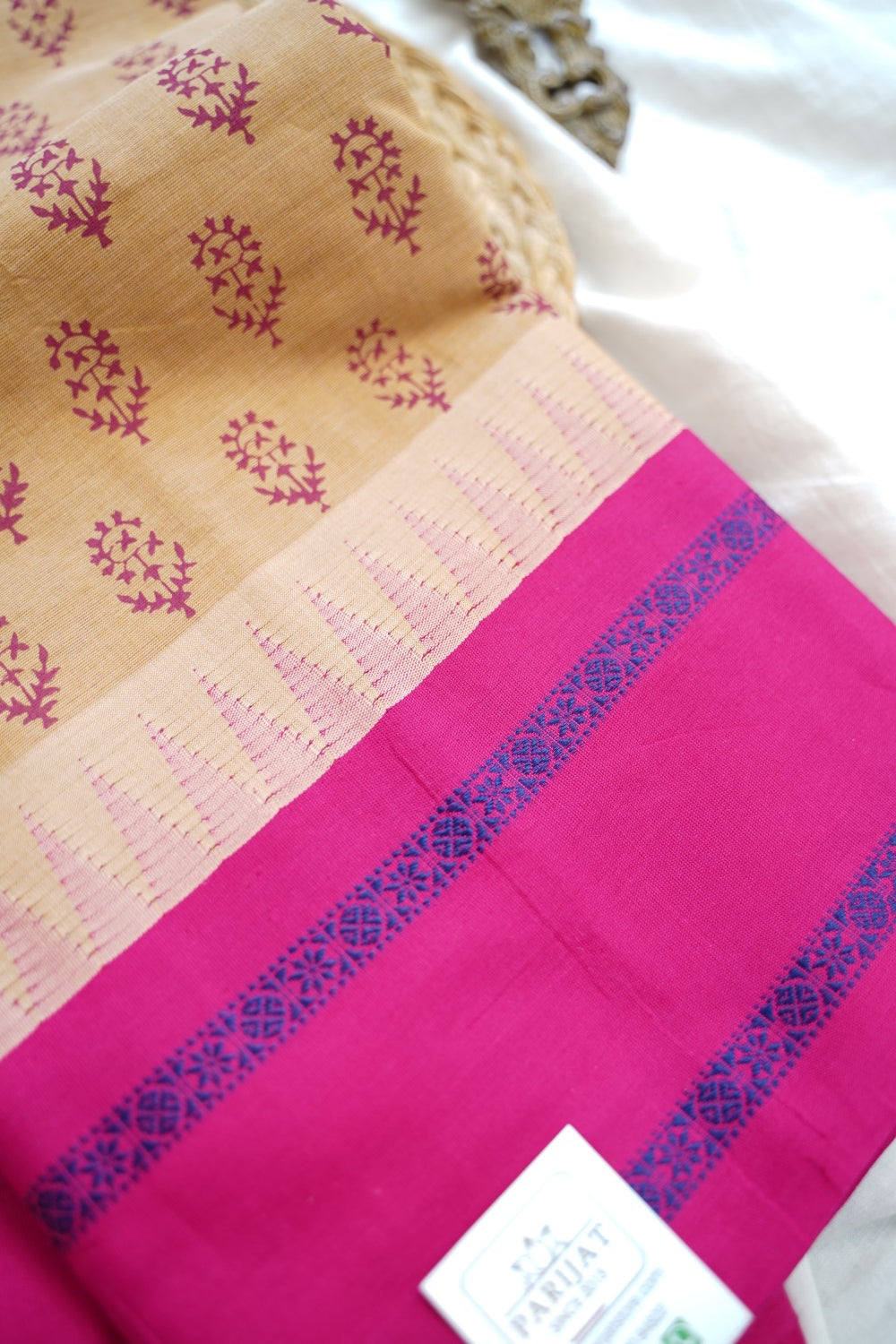 Block Printed Chettinad Cotton Saree PC17620