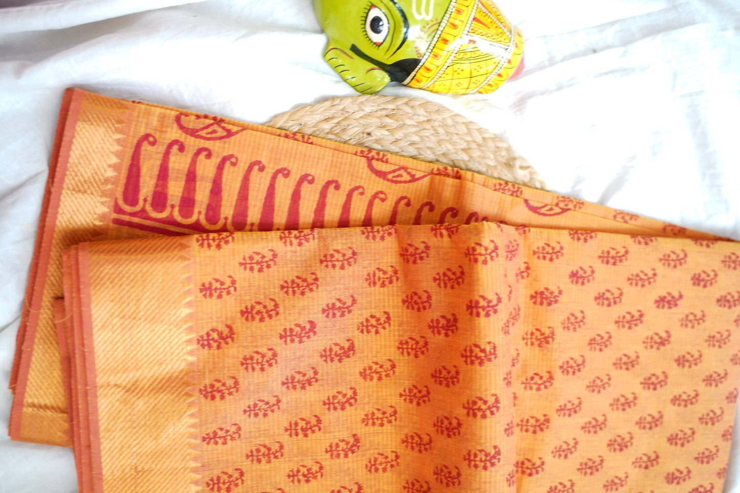 Block Printed Saree PC17621