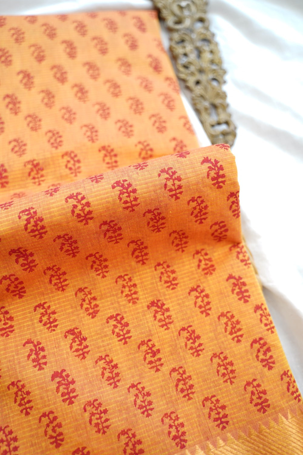 Block Printed Saree PC17621