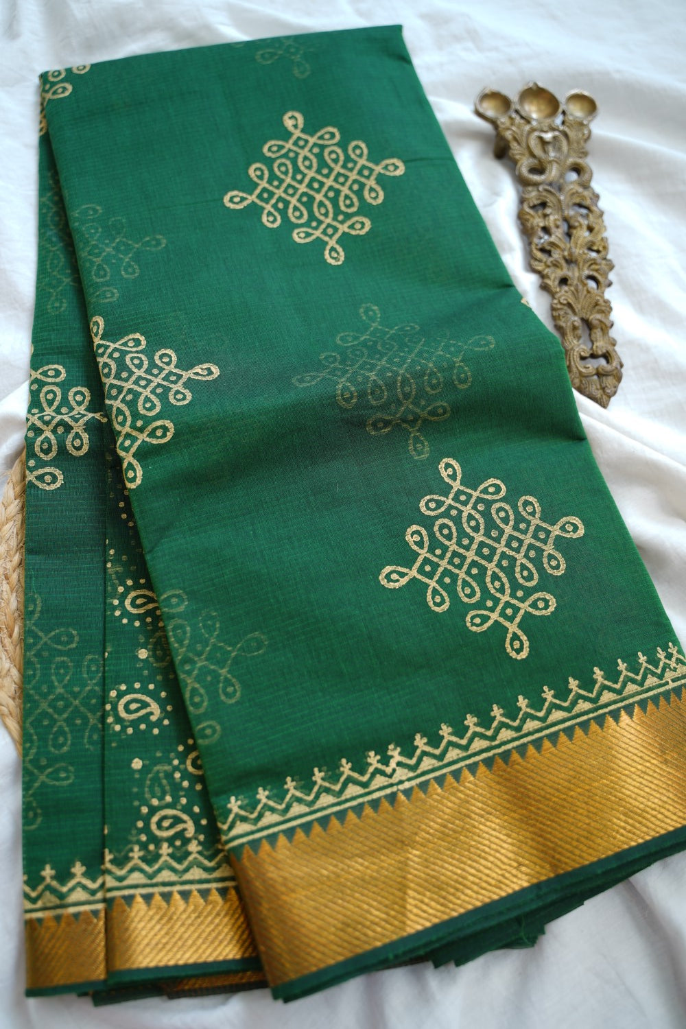 Block Printed Saree PC17624