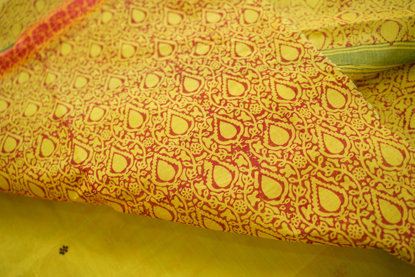Block Printed Chettinad Cotton Saree PC17625