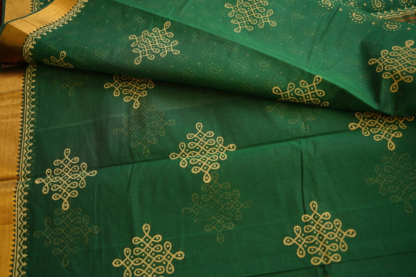 Block Printed Saree PC17624