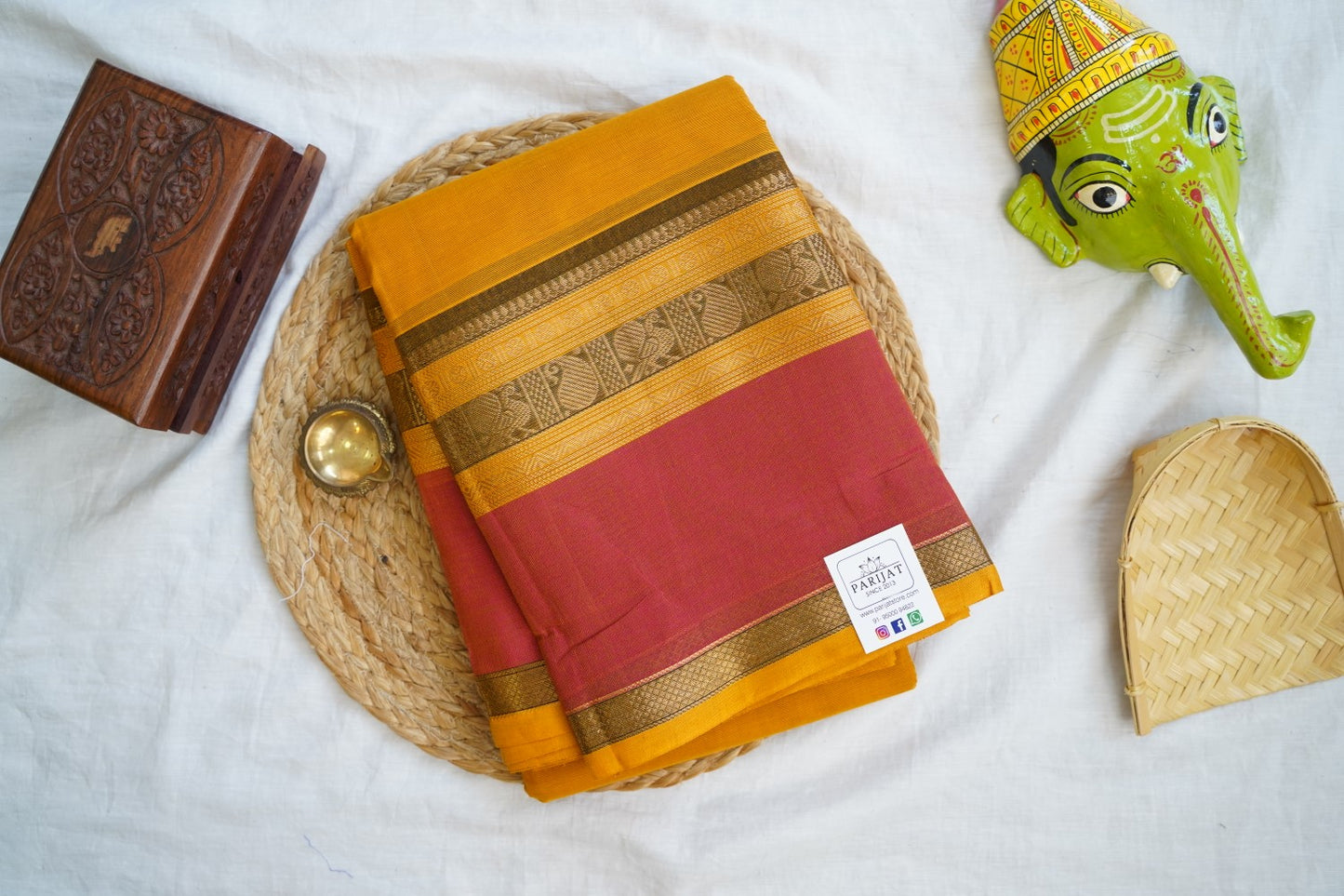 Chettinad handloom Cotton Saree PC16806