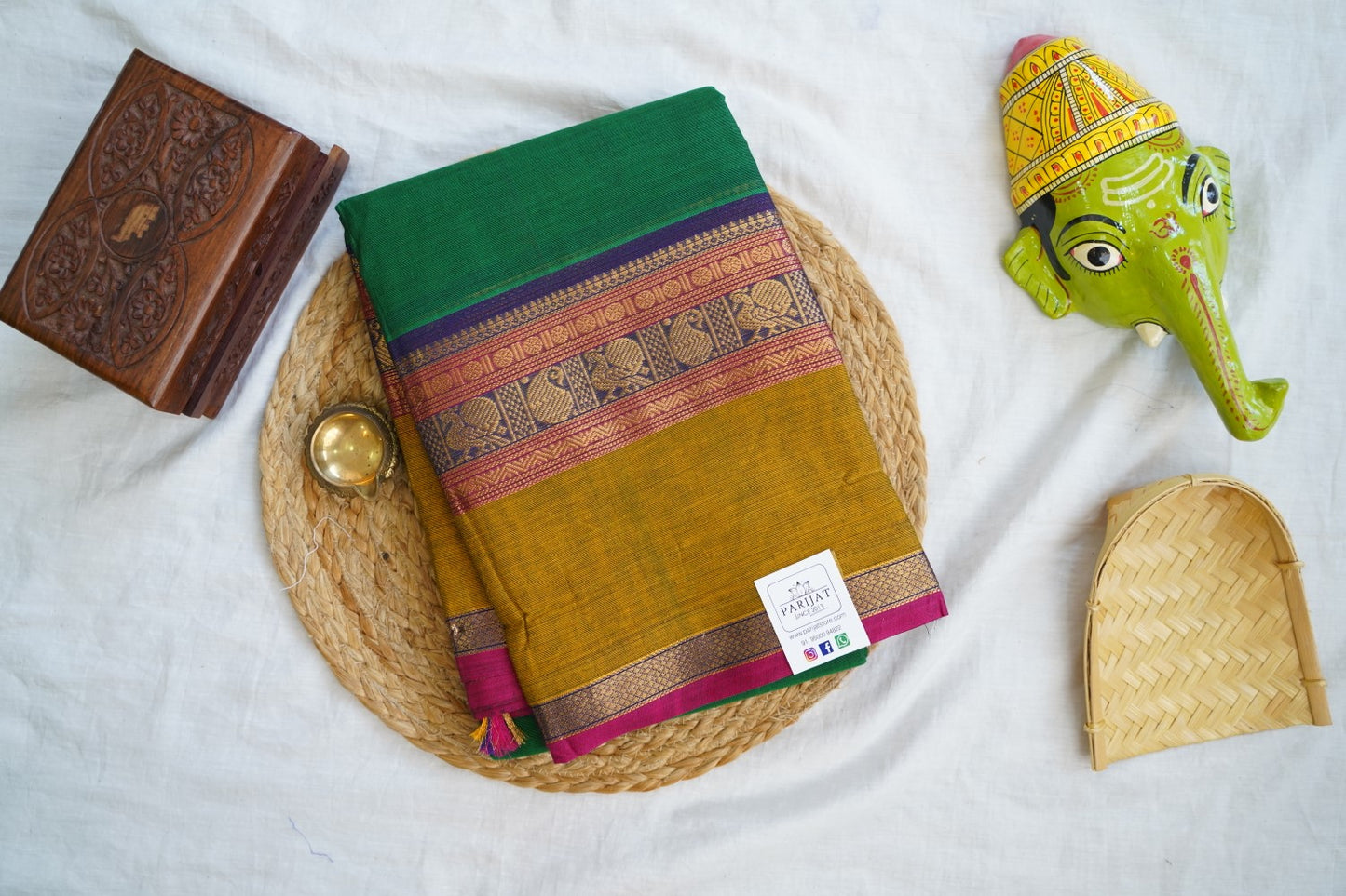 Chettinad handloom Cotton Saree PC16804