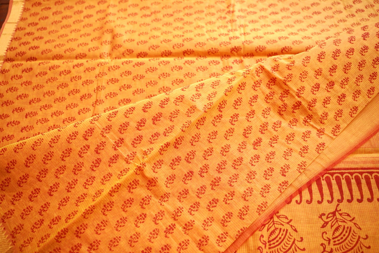 Block Printed Saree PC17621