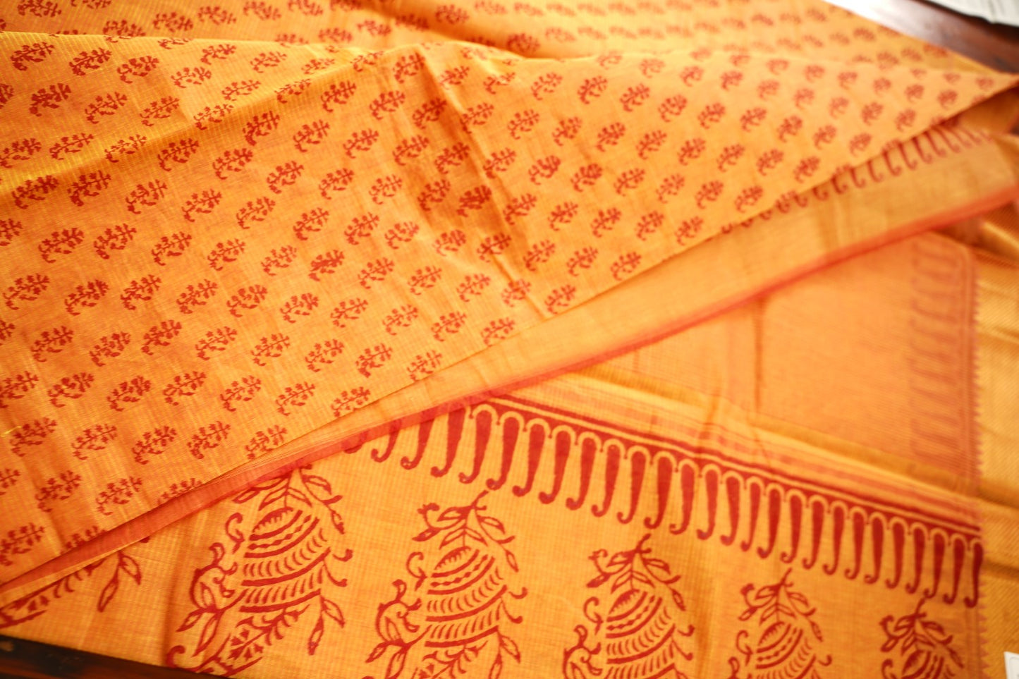 Block Printed Saree PC17621