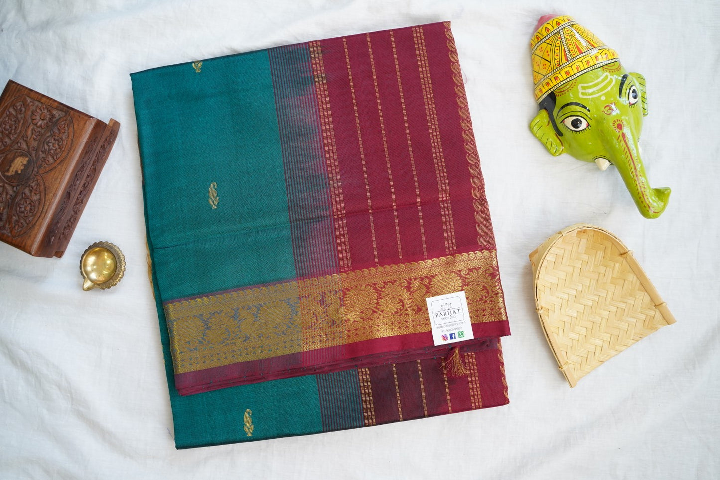 Kanchi Handloom Silk Cotton Saree PC16780