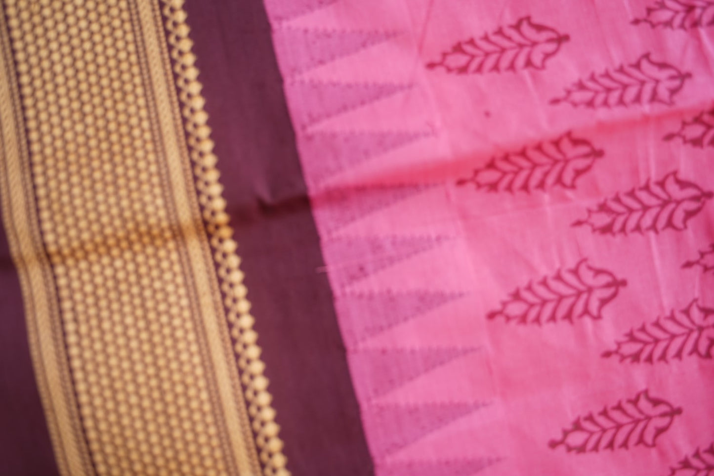 Block Printed Chettinad Cotton Saree PC17619