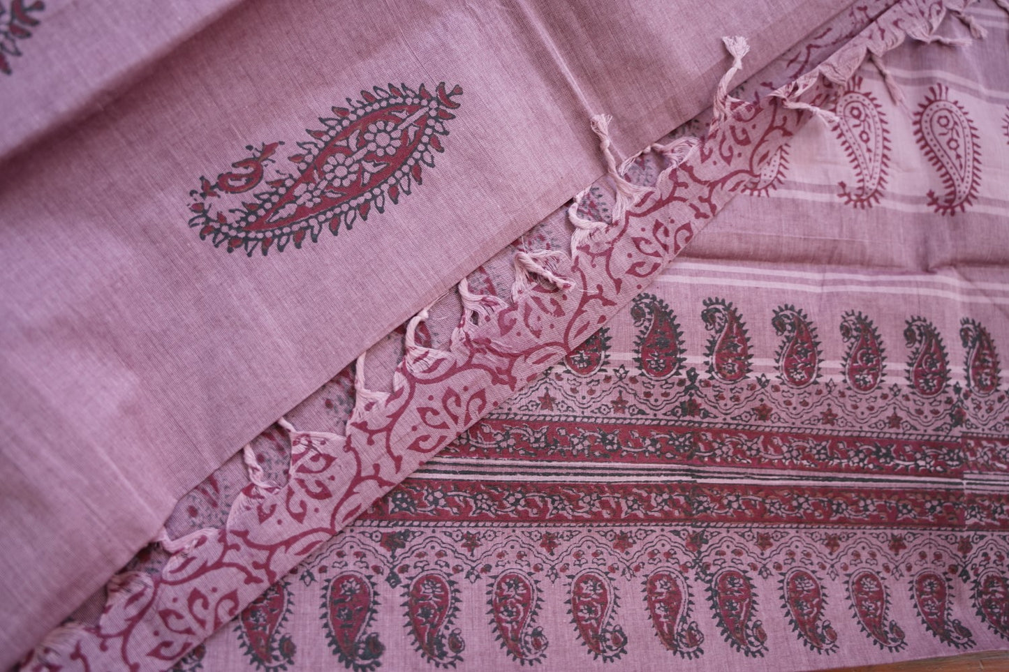 Block Printed Chettinad Cotton Saree PC17622